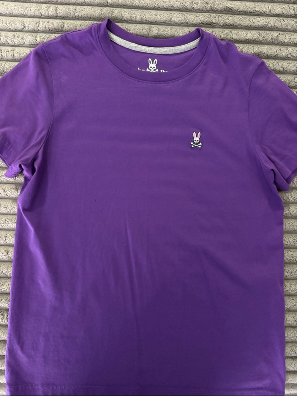 Purple Kids Crew Neck Tee with Bunny Logo